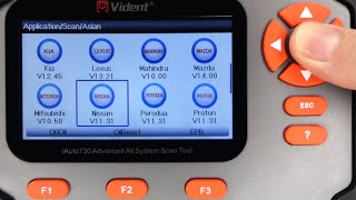 Vident i730AU OBD Diagnostic Scan Tool For Nissan Australia Menu Vehicle List