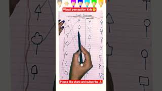Visual Perception Activity | Match the Same Shape | Early Learning for Kids #shorts #shortsfeed