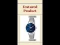 LOUIS DEVIN LD-L144-BLU-CH Mesh Blue Dial Silver Band Stainless Steel Chain Analog Wrist Watch fo...