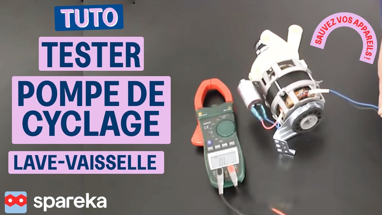 Comment tester et changer la pompe de cyclage/chauffage d'un lave