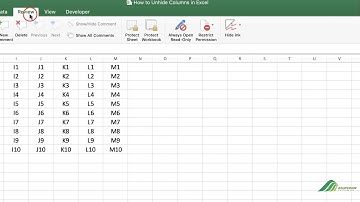 How to Disable Unhiding Columns in Excel