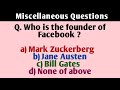 Miscellaneous questions  computer science quiz  knowledge enhancer quizzes