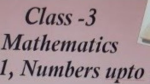 Class 3 Mathematics Chapter 1 Where to Look From Part 1 #viral #education