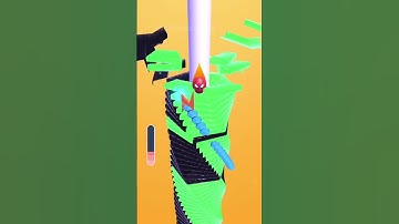 SPIDER MAN IN STACKBALL SATISFIED GAMEPLAY #shorts  #gameplay @minishortsgame