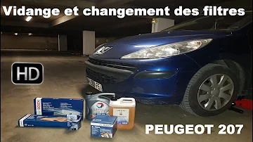 Quand faire la vidange sur une Peugeot 207 ?