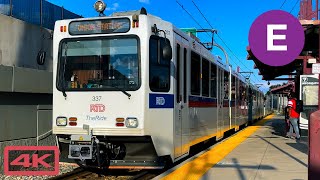 Riding Denver RTD Rail E Line, University of Denver to Union Station, 4K Ride Video screenshot 3