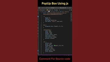 PopUp Box Using Html Css Javascript #braincoder #coding #html #shortvideo #viral