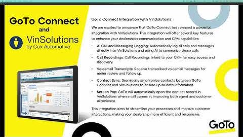 GoTo Connect VinSolutions Demo