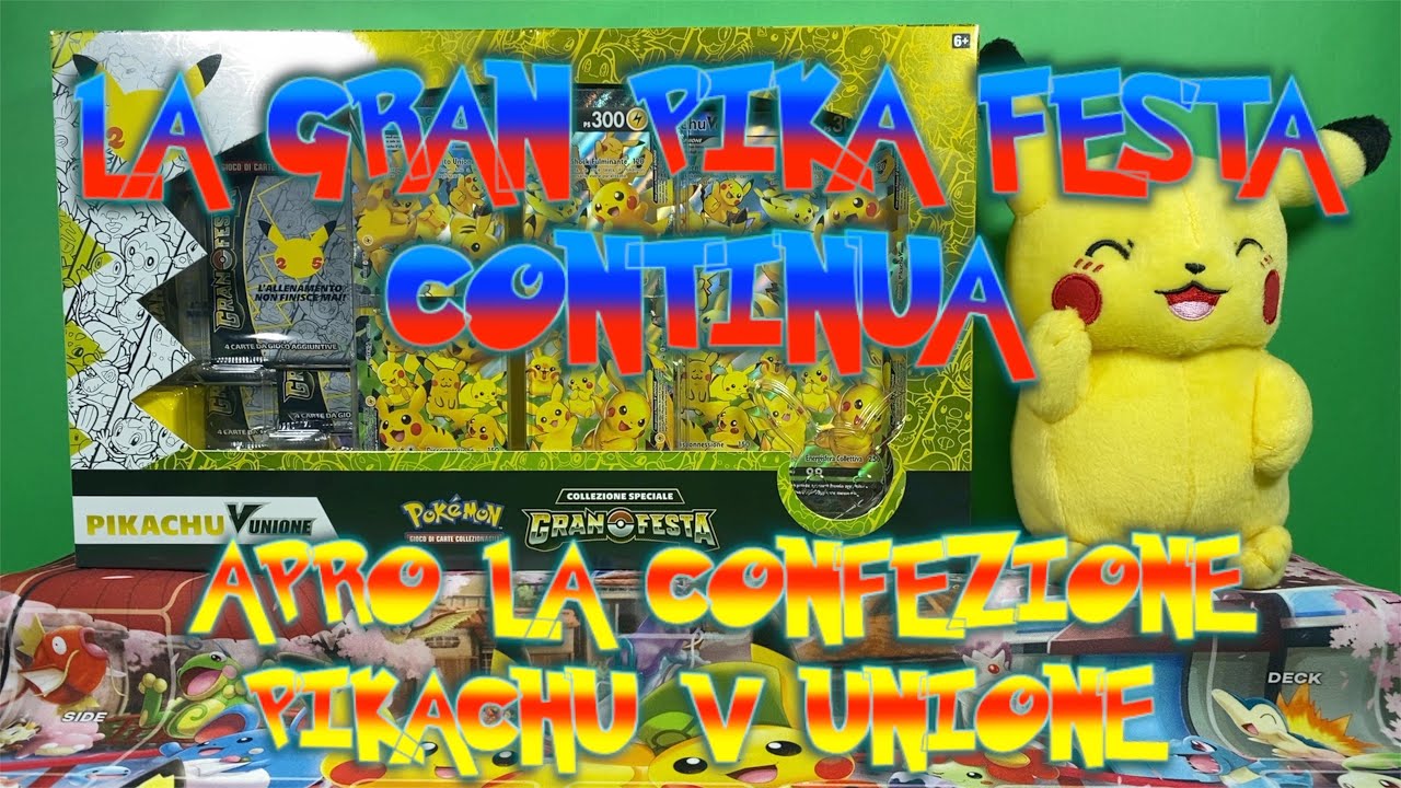 LA GRAN PIKA FESTA CONTINUA 🥳🥳🥳: APRO LA COLLEZIONE PIKACHU V UNIONE 🤩😜 ...
