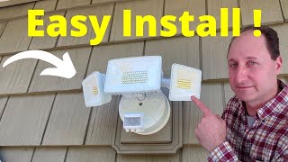 How to Install and wire a Motion Sensor Security Light
