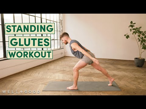 20 Minute Standing Glutes with Brian Spencer | Good Moves | Well+Good