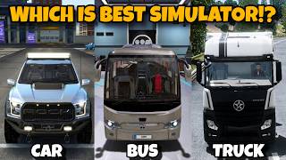 Extreme Car Driving vs Bus Simulator vs Truck Simulator! 😱 | Extreme Car Driving Simulator #gaming screenshot 5