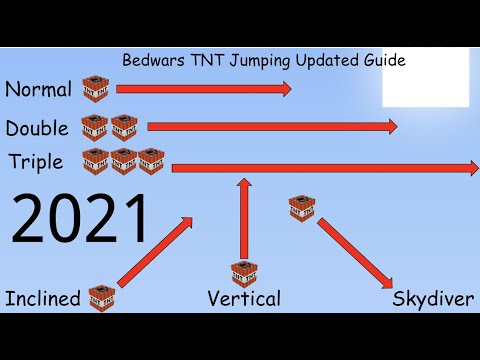 How To Single Double And Triple TNT Jump In Bedwars 2021 Updated Tutorial