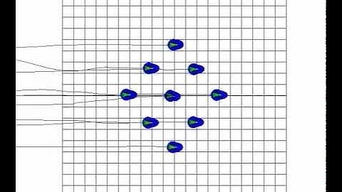11 Robots, Diamond Formation - Simulation