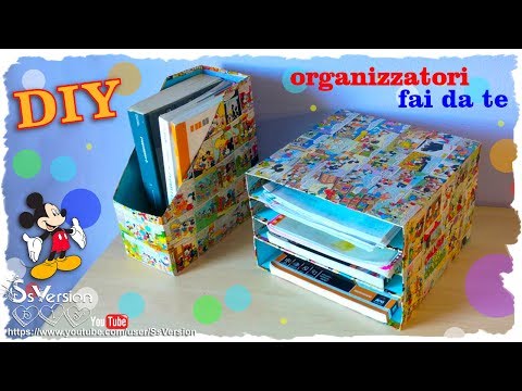 Tutorial: Mini Scaffale ed Organizzatore per Libri | Riciclo Creativo | DIY Organizer Notebooks