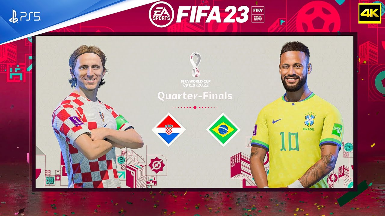 FIFA 23 - Brazil Vs Croatia - FIFA World Cup 2022 Qatar Quarter final PS5™ 4K 