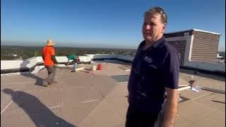 How To Install Tapered Insulation with TPO | Asphalt BUR ( Built Up Roof ) Tear Off | #construction