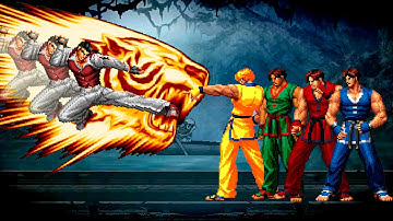 [KOF Mugen] Robert Keyser vs Kim Kaphwan Team