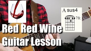 Red Red Wine Guitar Lesson Tutorial