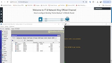 How to configure Bonding "Active Backup" in Miktotik Router