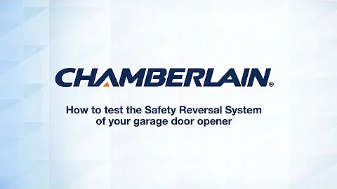 How to Test the Safety Reversal System of Your Chamberlain Garage Door Opener