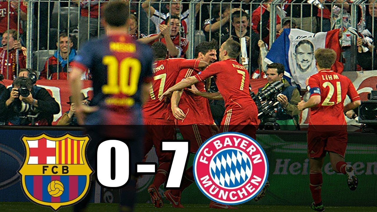 Bayern Munich thrash Barca 7-0 HD l 1st Leg #Bayern #AllianzArena #