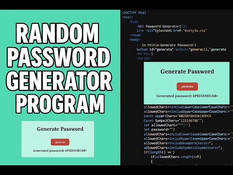Random Password Generator using HTML,CSS and Javascript