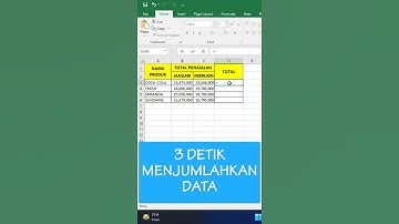 3 Detik Menjumlahkan Data di Microsoft Excel #excel #max #tanda #cepat #tutorialexcel #pemula