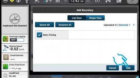 Creating an IntelliField Job in the IntelliView 12