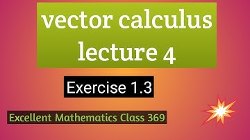 vector product of four vectors|| Cross product of vectors | BA/BSc||Exercise 1.3.