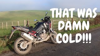 Coldest Ride Ever On The Honda Africa Twin by BHP Bikes 137 views 2 years ago 9 minutes, 30 seconds
