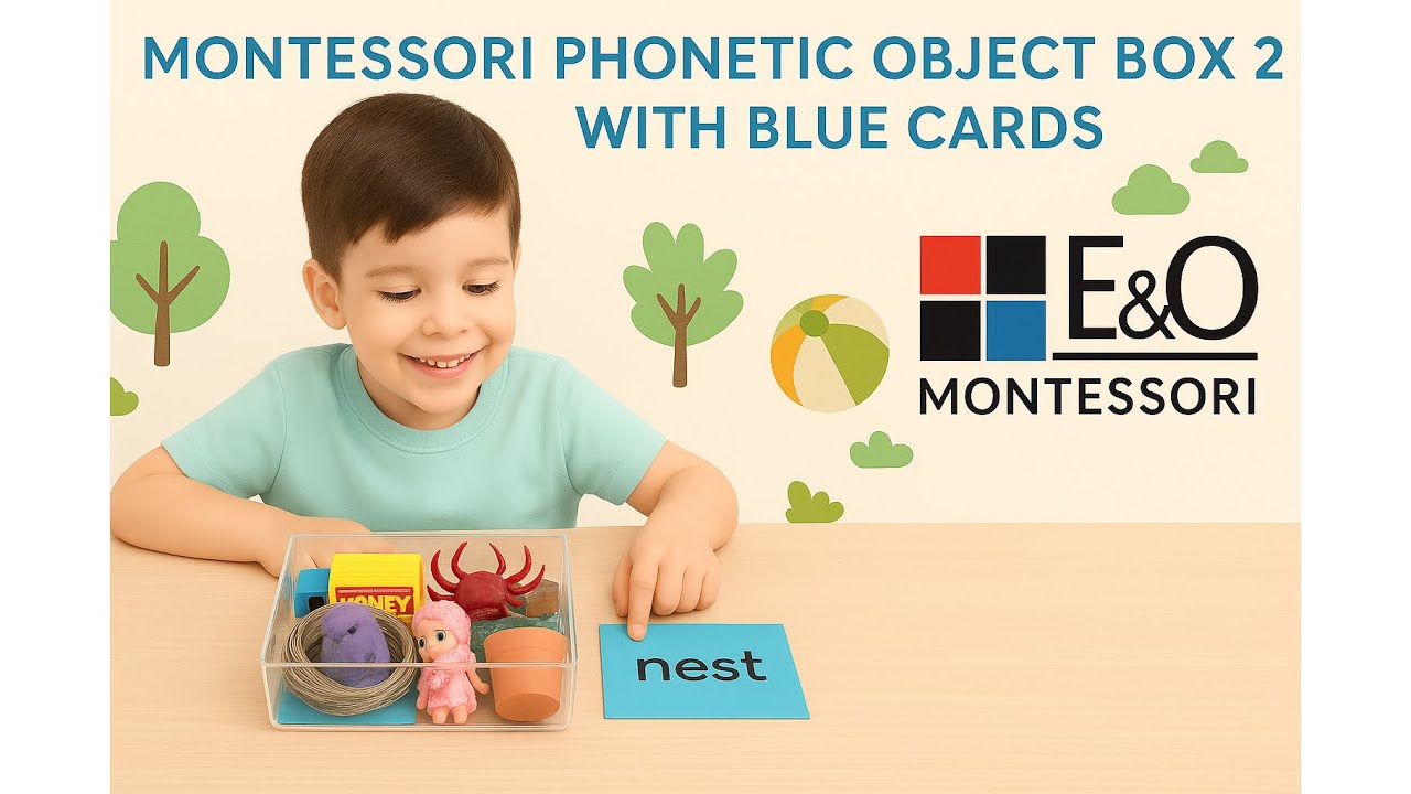 Montessori Phonetic Object Box 2 with Blue Cards | Montessori Language ...