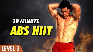 10 Minute Abs Workout Fat Burning HIIT! (Level 3)