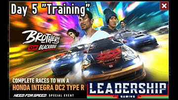 NFS NOLIMITS | HONDA INTEGRA DC2 TYPE R | DAY 5 - TRAINING | LEADERSHIP GAMING