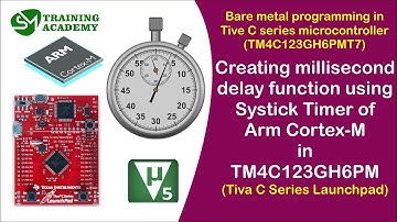 Creating millisecond delay function using systick of Arm Cortex-M | TM4C123