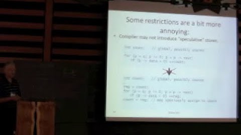 Threads and Shared Variables in C++0x - Hans Boehm [ BoostCon 2011] Keynote