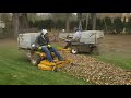 Dual walker mowers ghs leaf cleanup