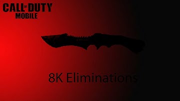 Call Of Duty Mobile: 8k knife eliminations