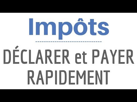 Vidéo: Comment Payer Ses Impôts En Ligne