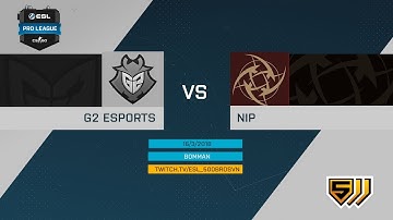 G2 vs NiP - de_mirage - ESL Pro League Season 7 EU - Matchdays #9