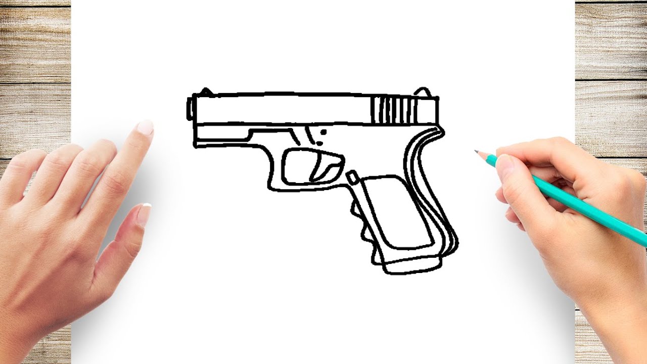 Featured image of post Step By Step Cartoon Gun Drawing Easy - Super easy for anyone to follow.