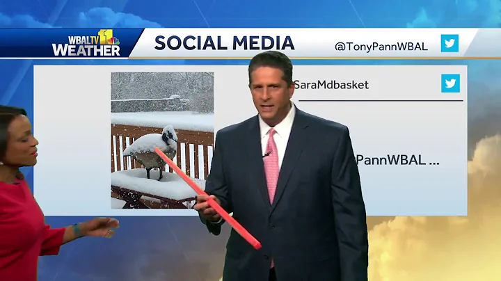 Tony makes Lisa measure snow totals