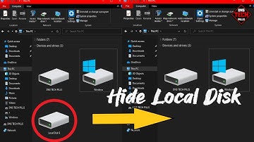 Hide and Show Local Disk in windows 7,8,10 | Simple Trick | Hide drives