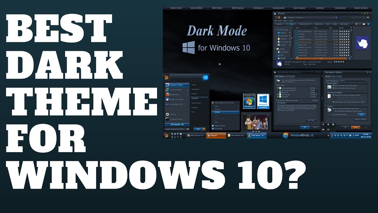 black themes for windows 10