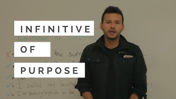 Common English Mistakes: Infinitive of Purpose