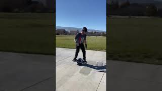 Onewheel hitting little kicker