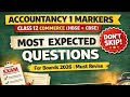 Class 12 Accountancy 1 Mark Questions | Boards 2026 | HBSE + CBSE | Most Expected &amp; PYQ