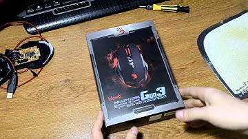 Разбираем китайскую мышь + распаковка A4Tech Bloody V8