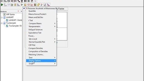 JMP for Two Sample ttest