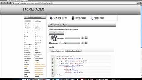 Primefaces Demo | FileUploads with PrimeFaces 3.0 and HTML5